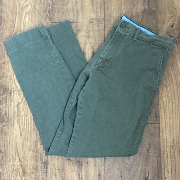 JCREW chino style 32x30 olive green! Great condition - Picture 1 of 3